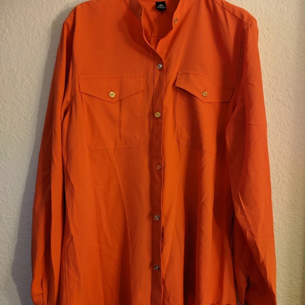 Chaps orange blouse